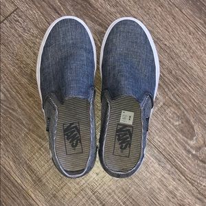 Grey Canvas Slip on Vans